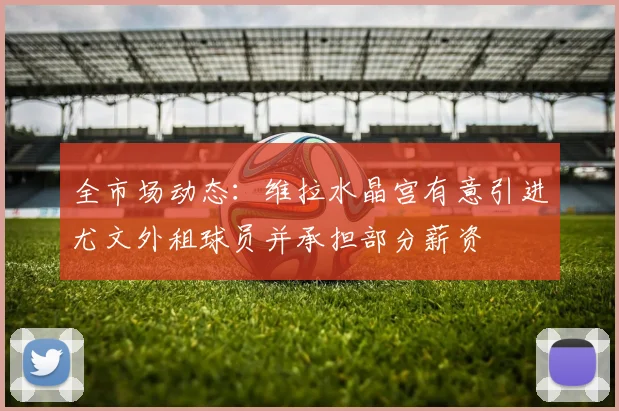 全市场动态：维拉水晶宫有意引进尤文外租球员并承担部分薪资